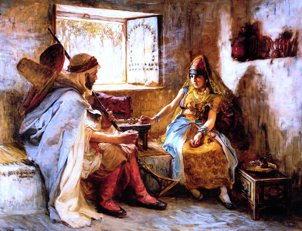 Frederick Arthur Bridgeman The Game of Chance - Canvas Print