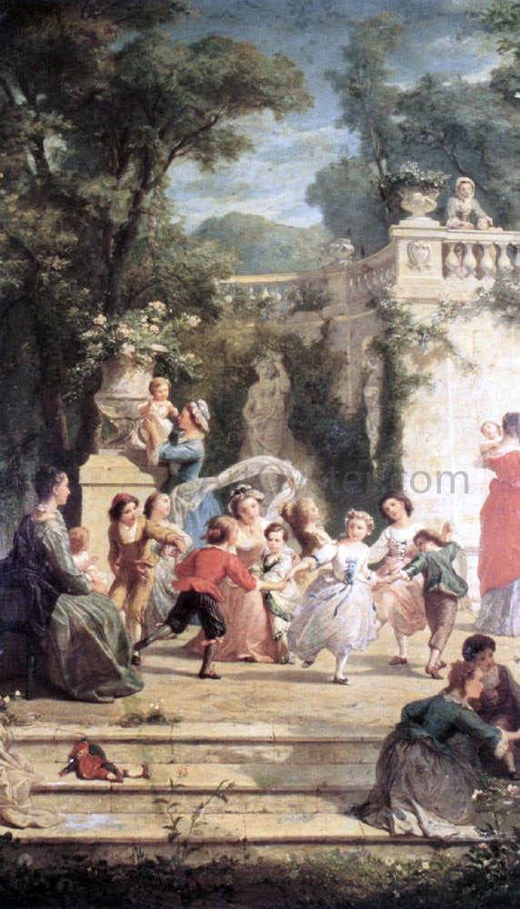 Adolphe Jourdan The Games of Summer - Canvas Print
