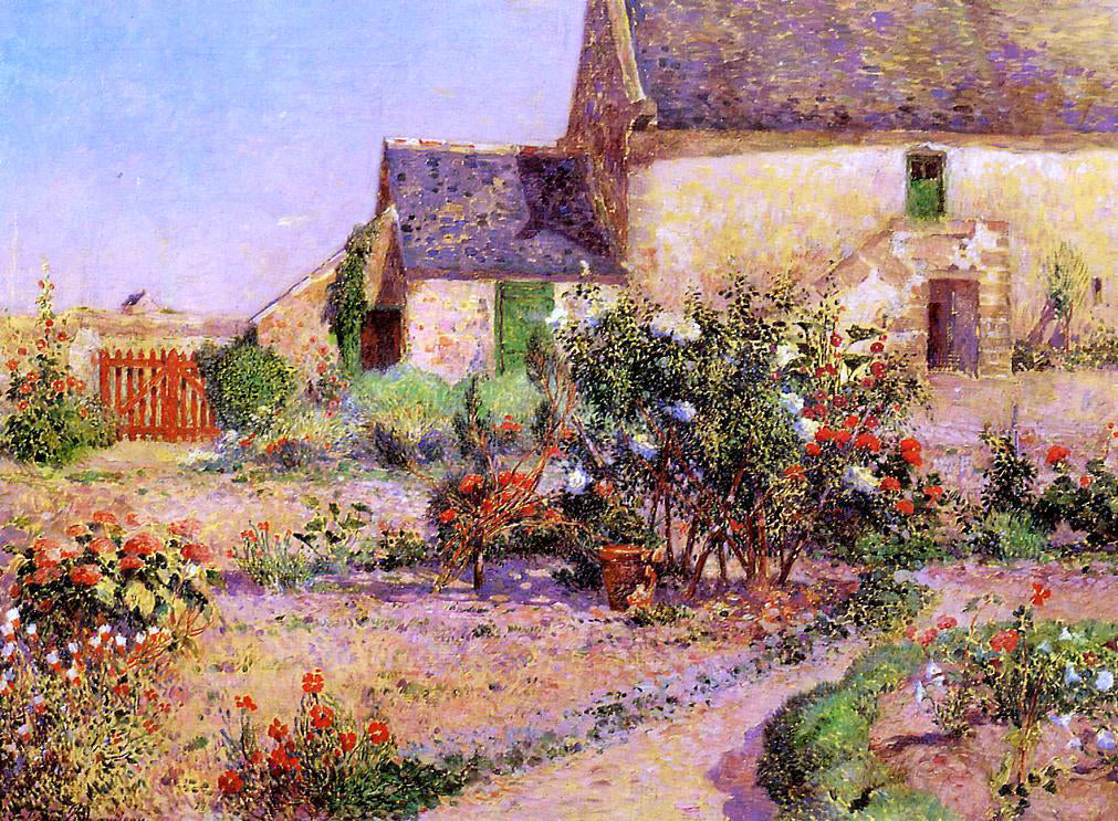 Ferdinand Du Puigaudeau A Garden at Kervaudu - Canvas Print