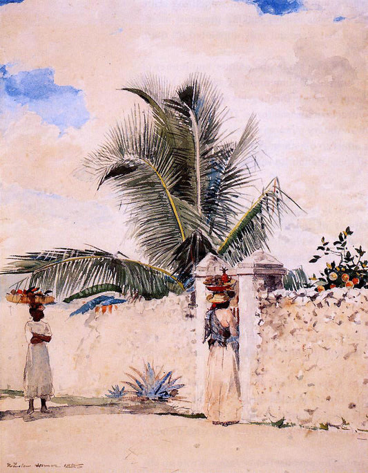 Winslow Homer The Garden Gate - Canvas Print
