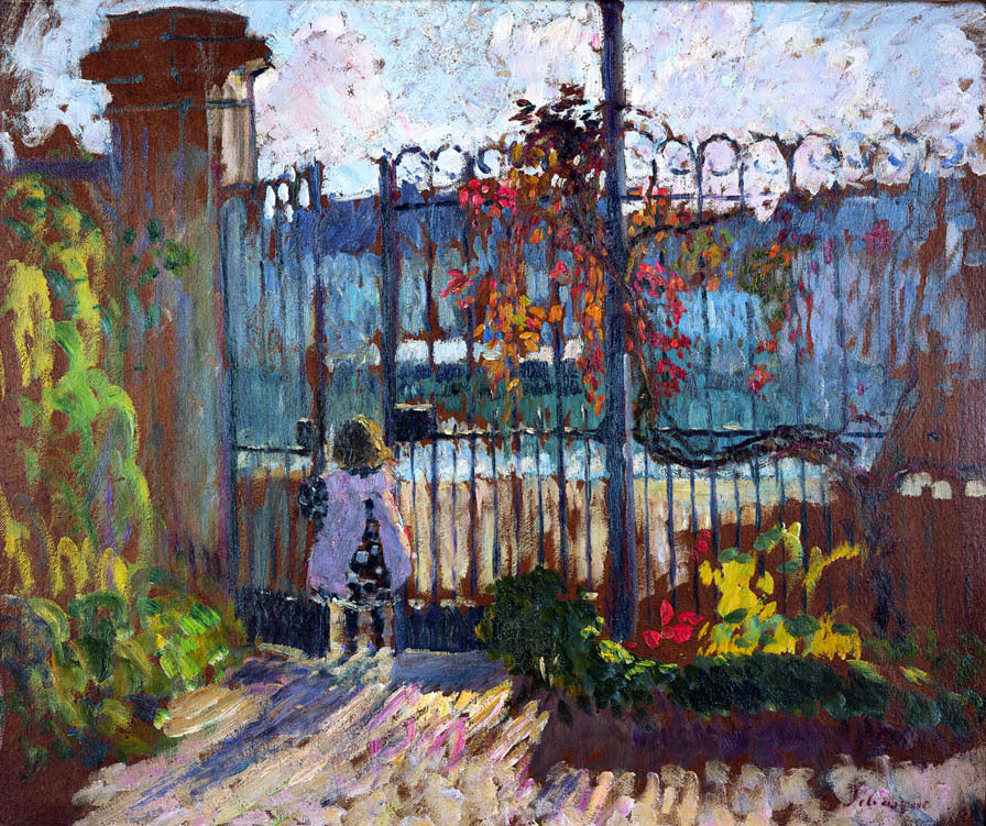 Henri Lebasque A Garden Gate at Lagny - Canvas Print