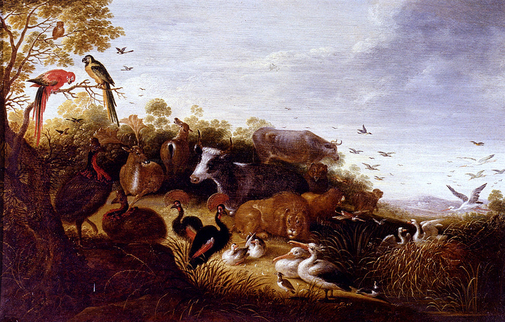 Gysbert Hondecoeter The Garden Of Eden - Canvas Print