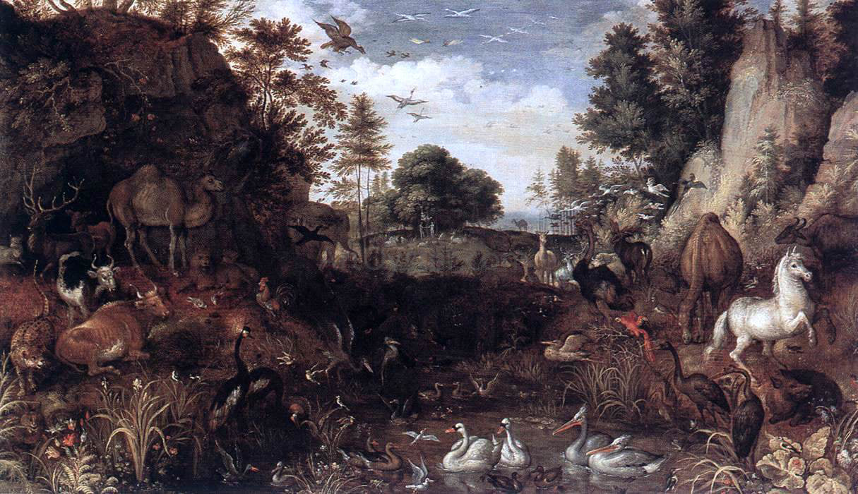 Roelandt Jacobszoon Savery The Garden of Eden - Canvas Print