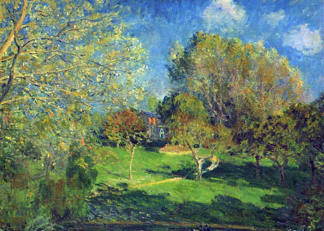 Alfred Sisley The Garden of Hoschede, Montgeron - Canvas Print