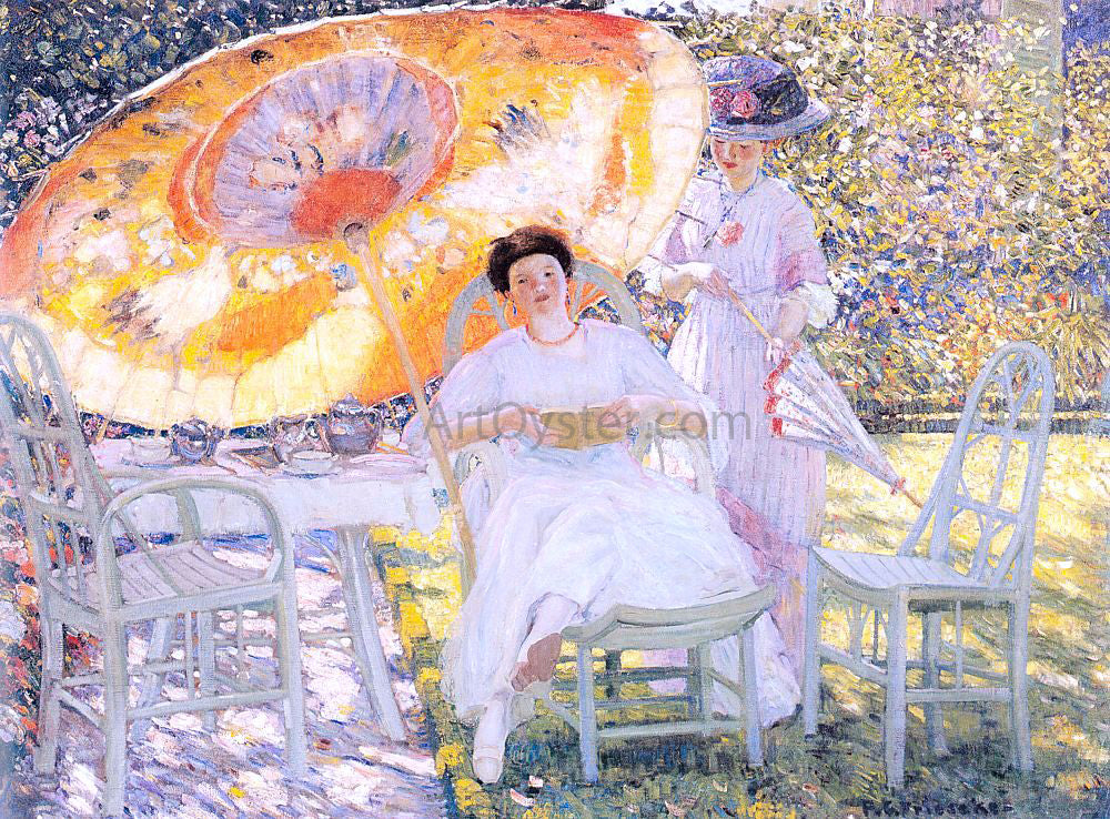 Frederick Carl Frieseke The Garden Parasol - Canvas Print