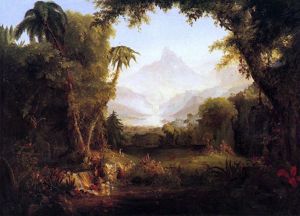 Thomas Cole The Garden of Eden - Canvas Print