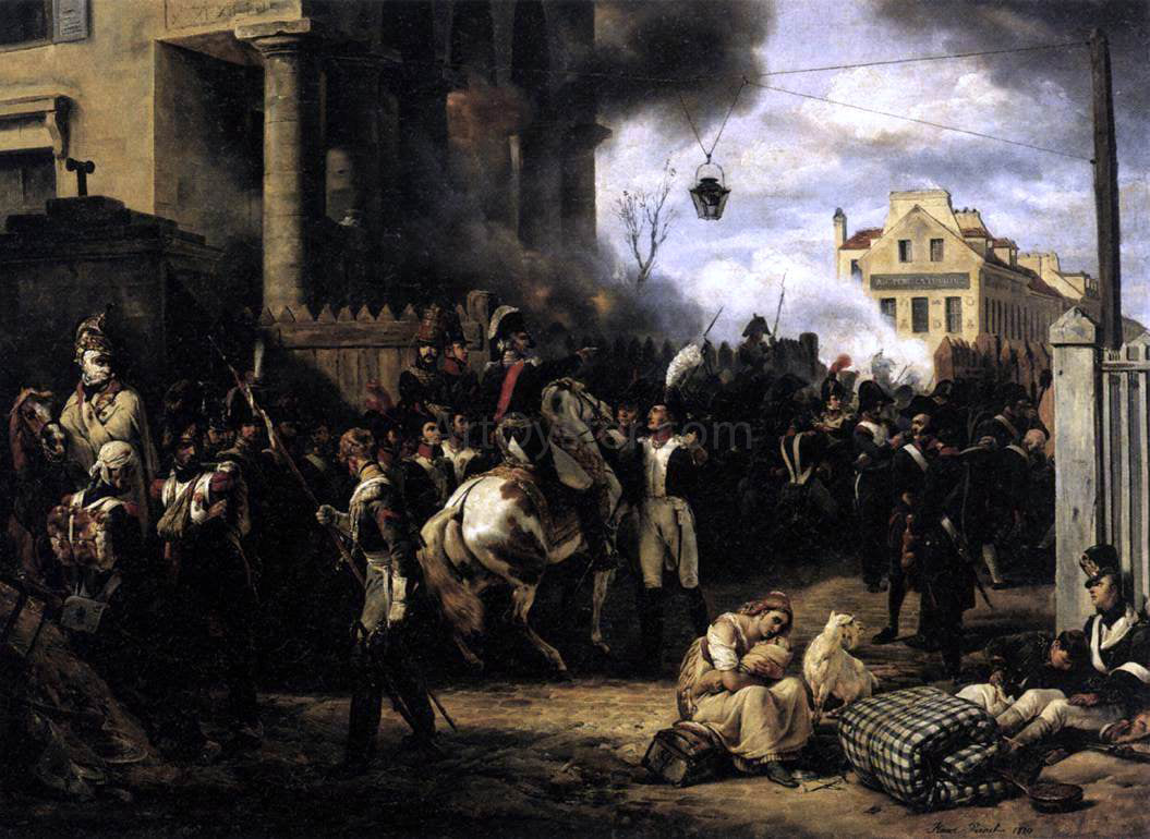 Horace Vernet The Gate at Clichy - Canvas Print