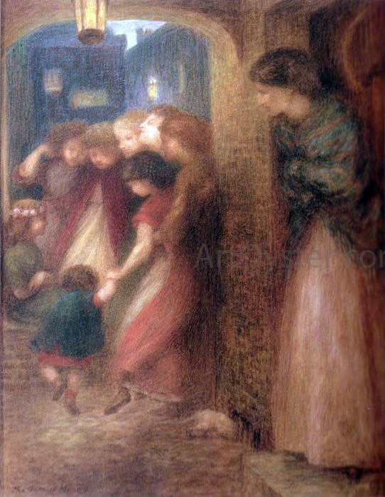 Dante Gabriel Rossetti The Gate of Memory - Canvas Print