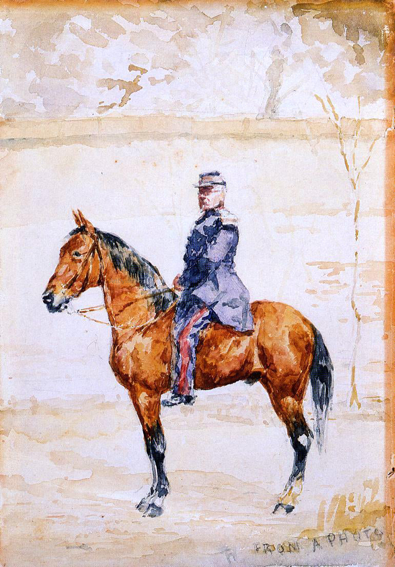 Henri De Toulouse-Lautrec The General at the River - Canvas Print