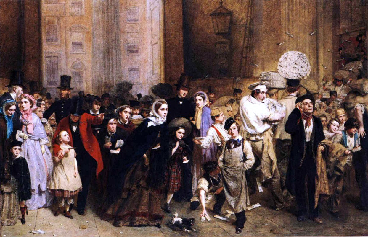 George Edgar Hicks The General Post Office, One Minute to Six - Canvas Print