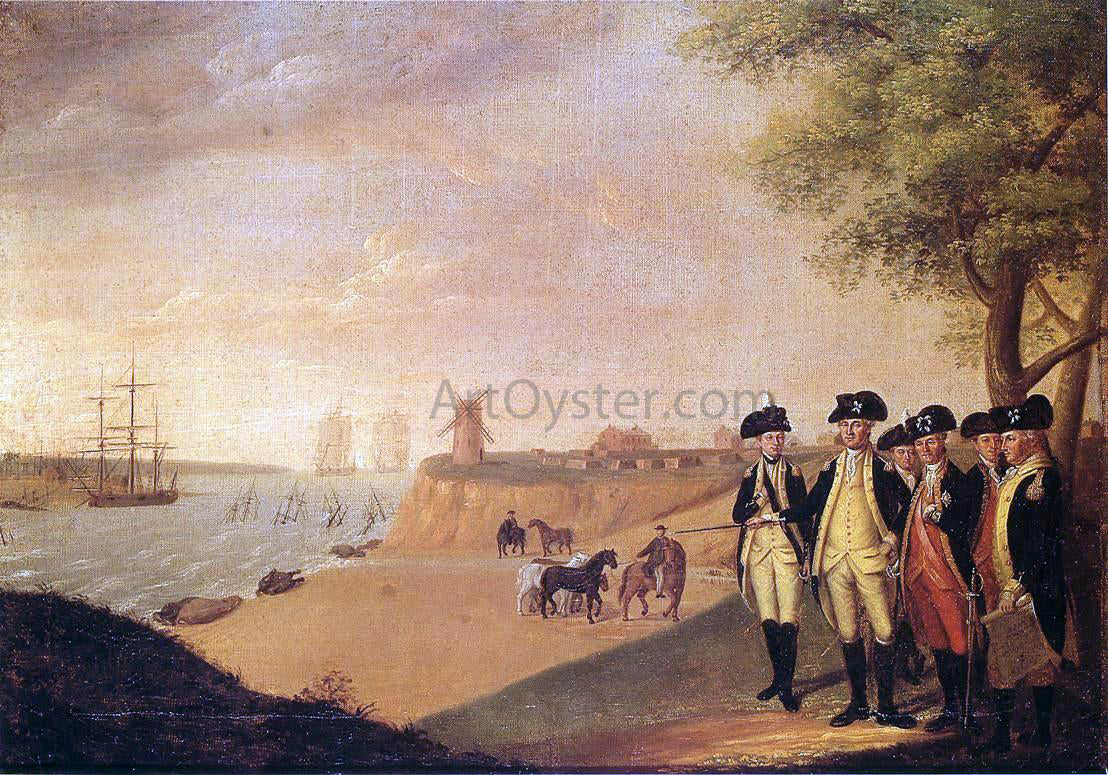 James Peale The Generals at Yorktown - Canvas Print
