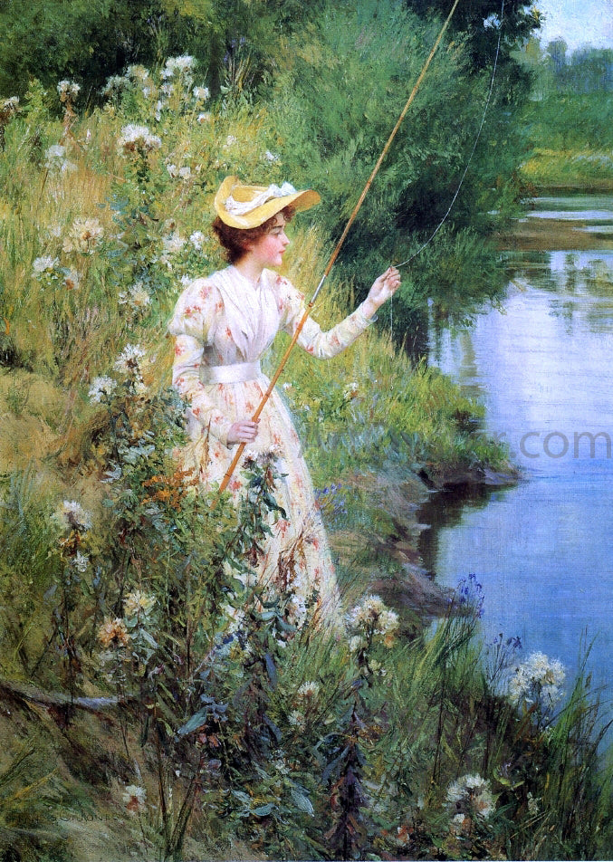 Francis Coates Jones The Gentle Angler - Canvas Print
