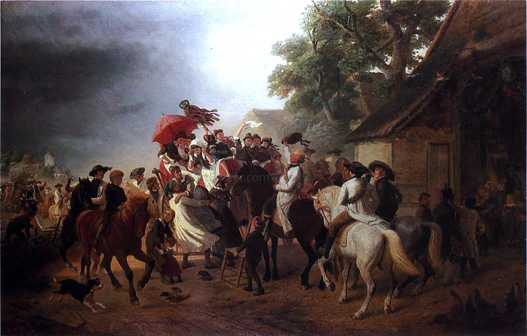 William Hahn The German Festival - Canvas Print