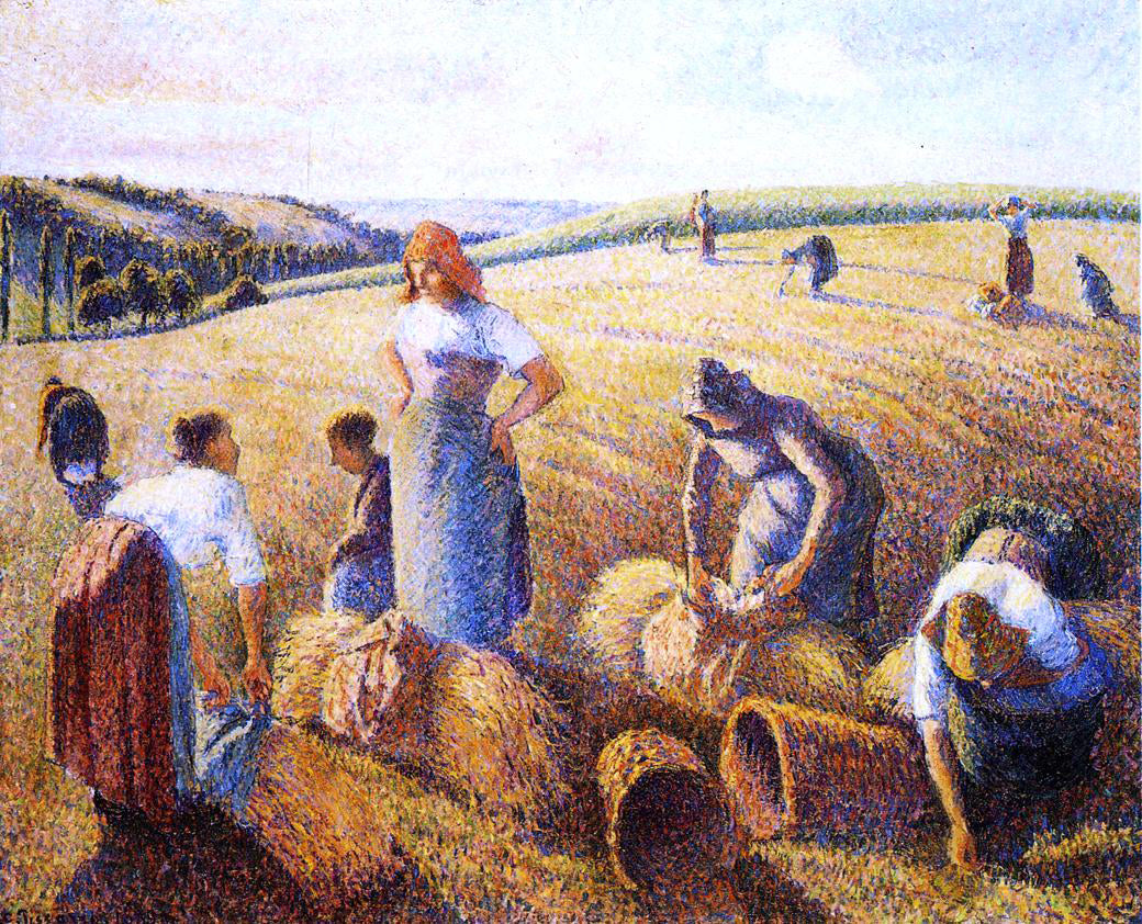 Camille Pissarro The Gleaners - Canvas Print