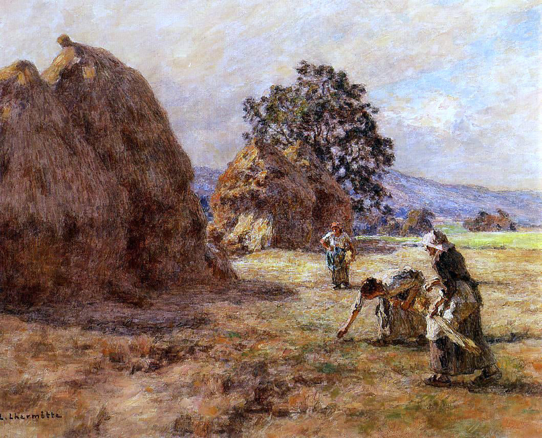 Leon Augustin L'hermitte) The Gleaners - Canvas Print