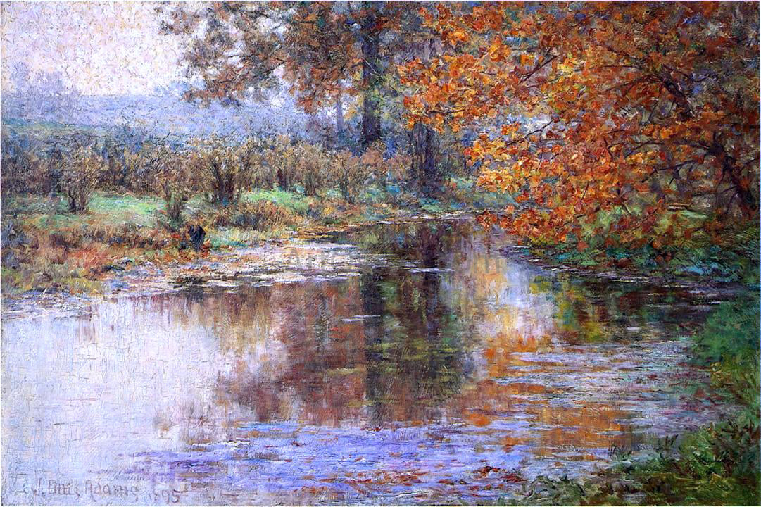 John Ottis Adams The Glimmerglass of the Mississinewa - Canvas Print