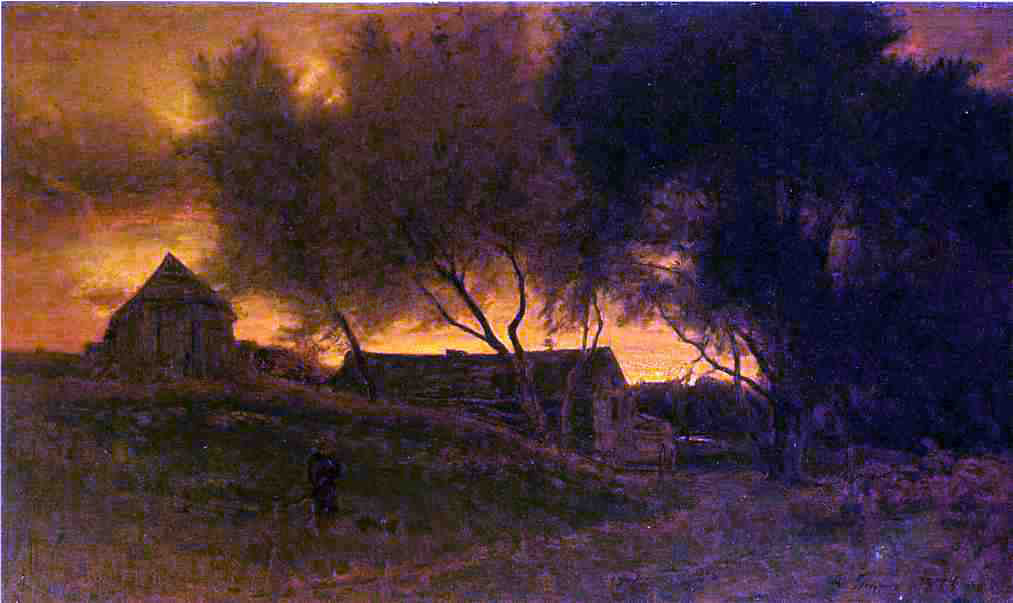 George Inness The Gloaming - Canvas Print