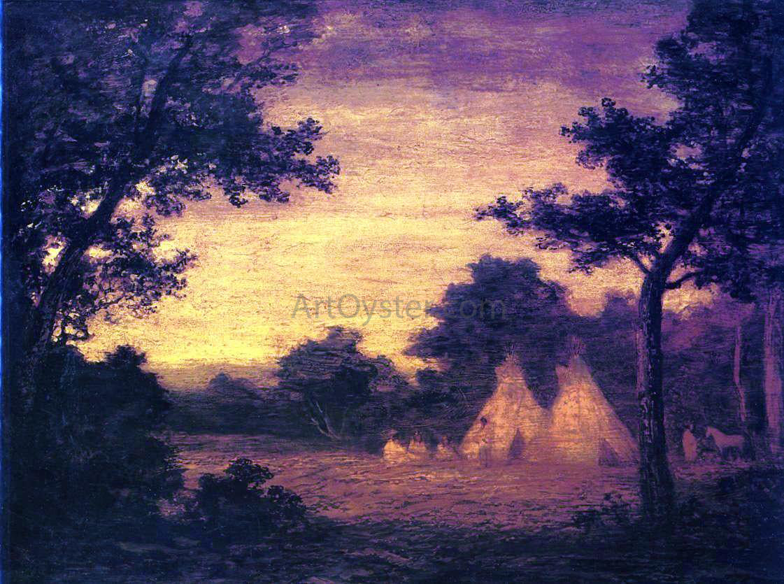 Ralph Albert Blakelock The Golden Hour - Canvas Print