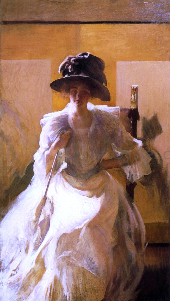 Edmund Tarbell The Golden Screen - Canvas Print