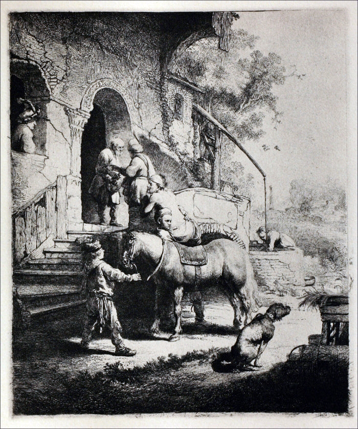 Rembrandt Van Rijn The Good Samaritan - Canvas Print