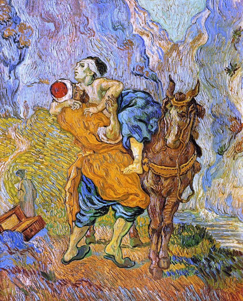 Vincent Van Gogh The Good Samaritan (after Delacroix) - Canvas Print