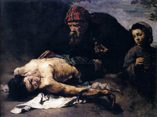 Theodule Ribot The Good Samaritan - Canvas Print