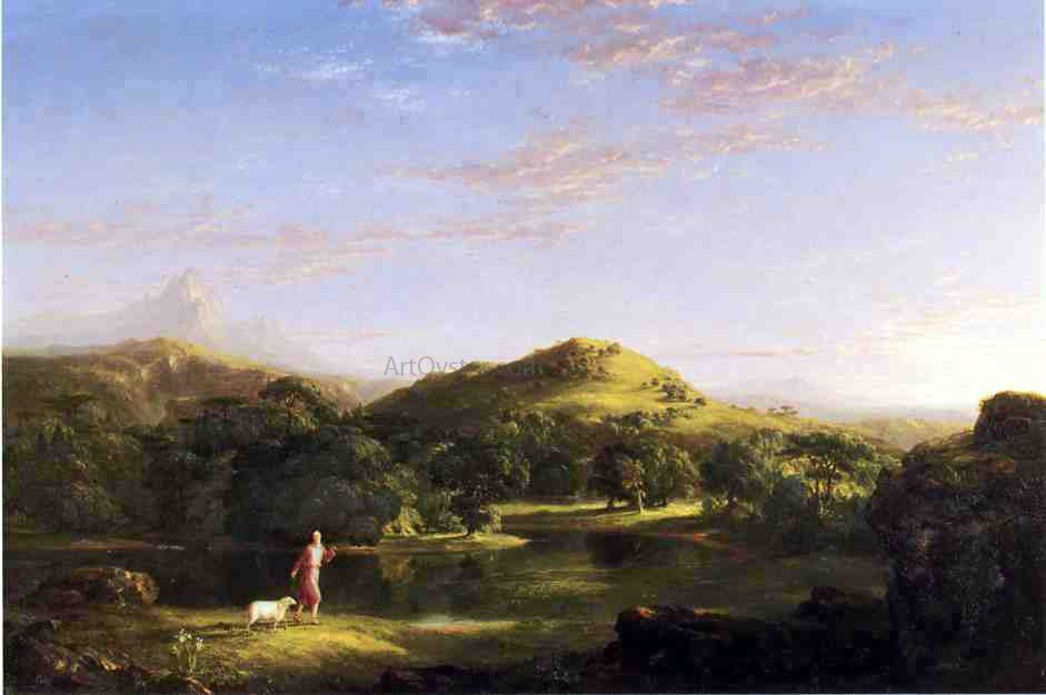 Thomas Cole The Good Shepherd - Canvas Print