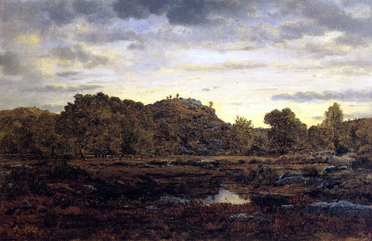 Theodore Rousseau The Gorges d'Apremont at Modday - Canvas Print