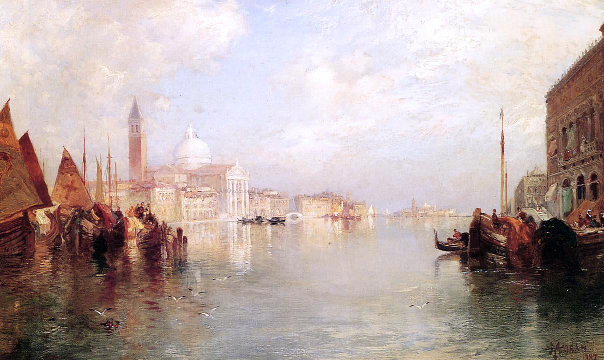 Thomas Moran The Grand Canal - Canvas Print