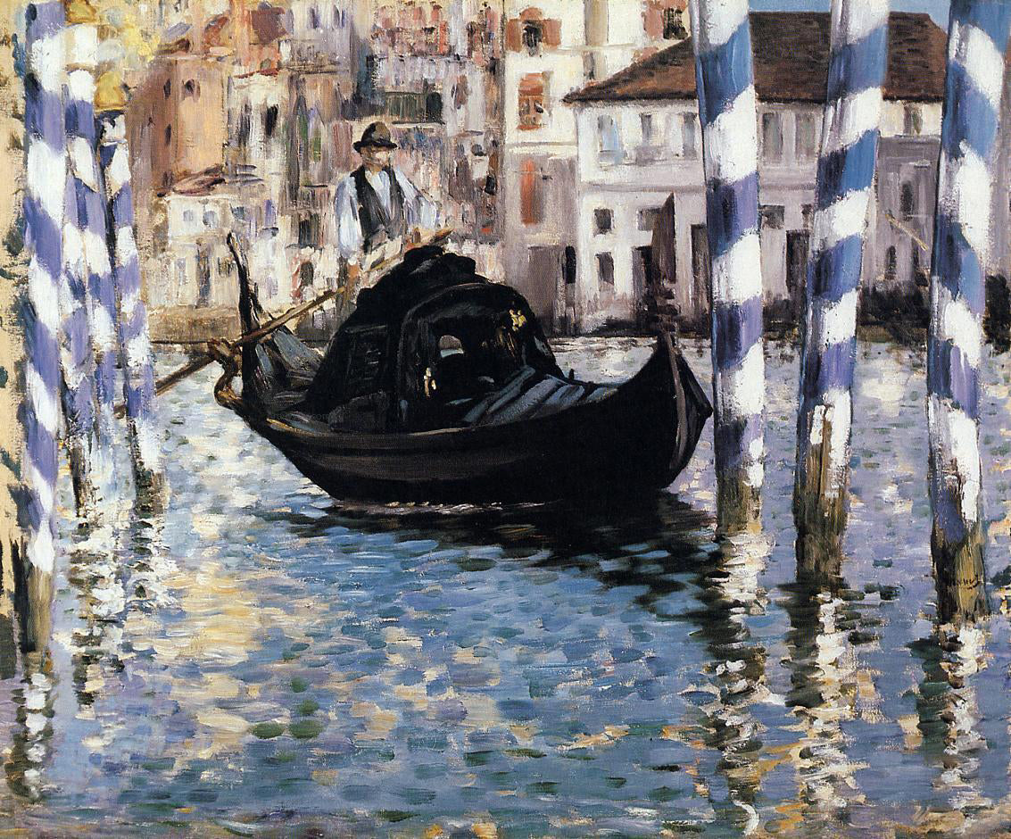 Edouard Manet The Grand Canal, Venice (also known as Blue Venice) - Canvas Print
