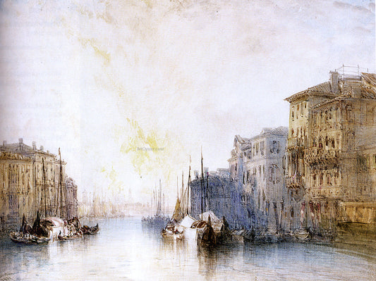 William Callow The Grand Canal, Venice - Canvas Print