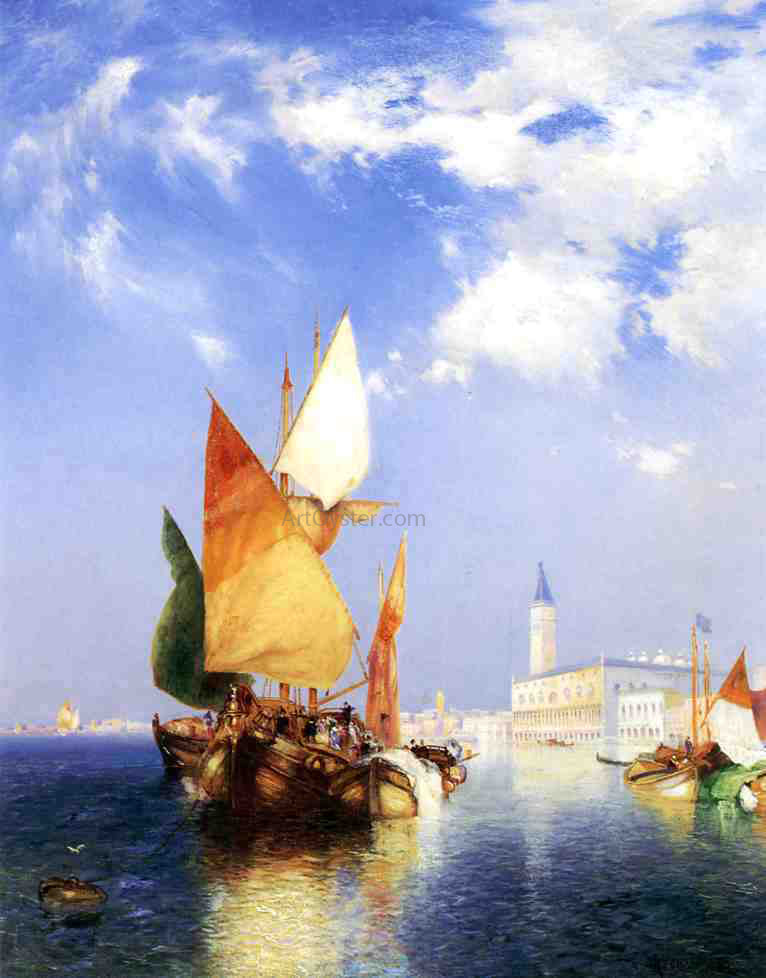 Thomas Moran The Grand Canal, Venice - Canvas Print