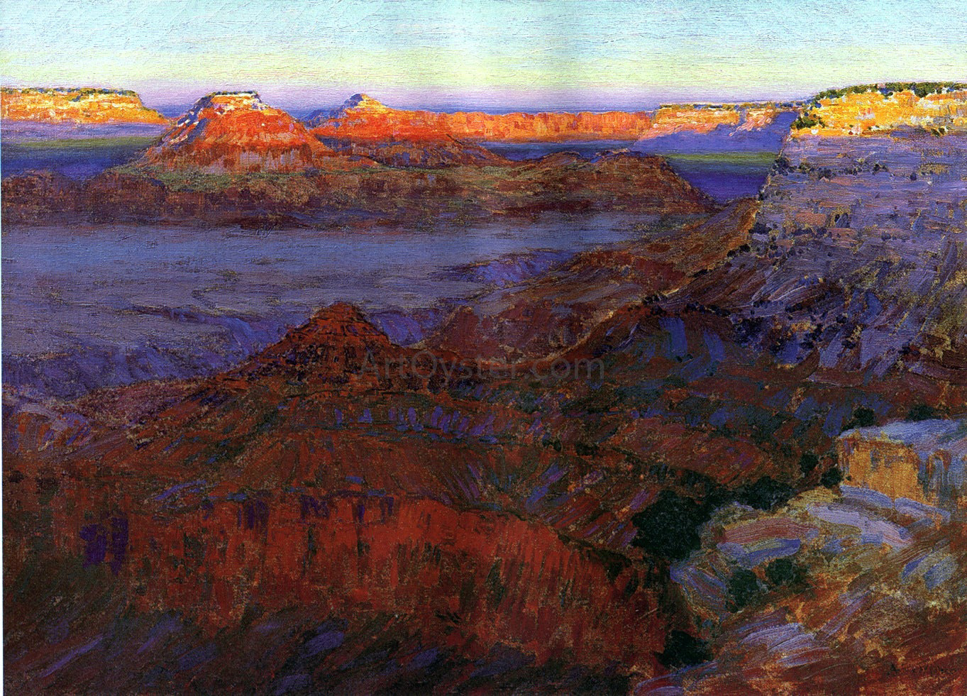 Arthur Wesley Dow The Grand Canyon - Canvas Print