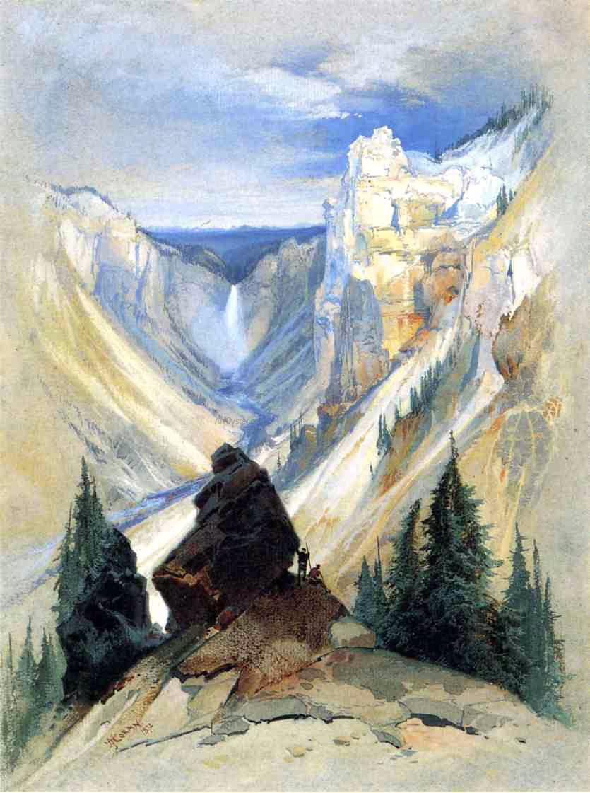 Thomas Moran The Grand Canyon of the Yellowstone - Canvas Print