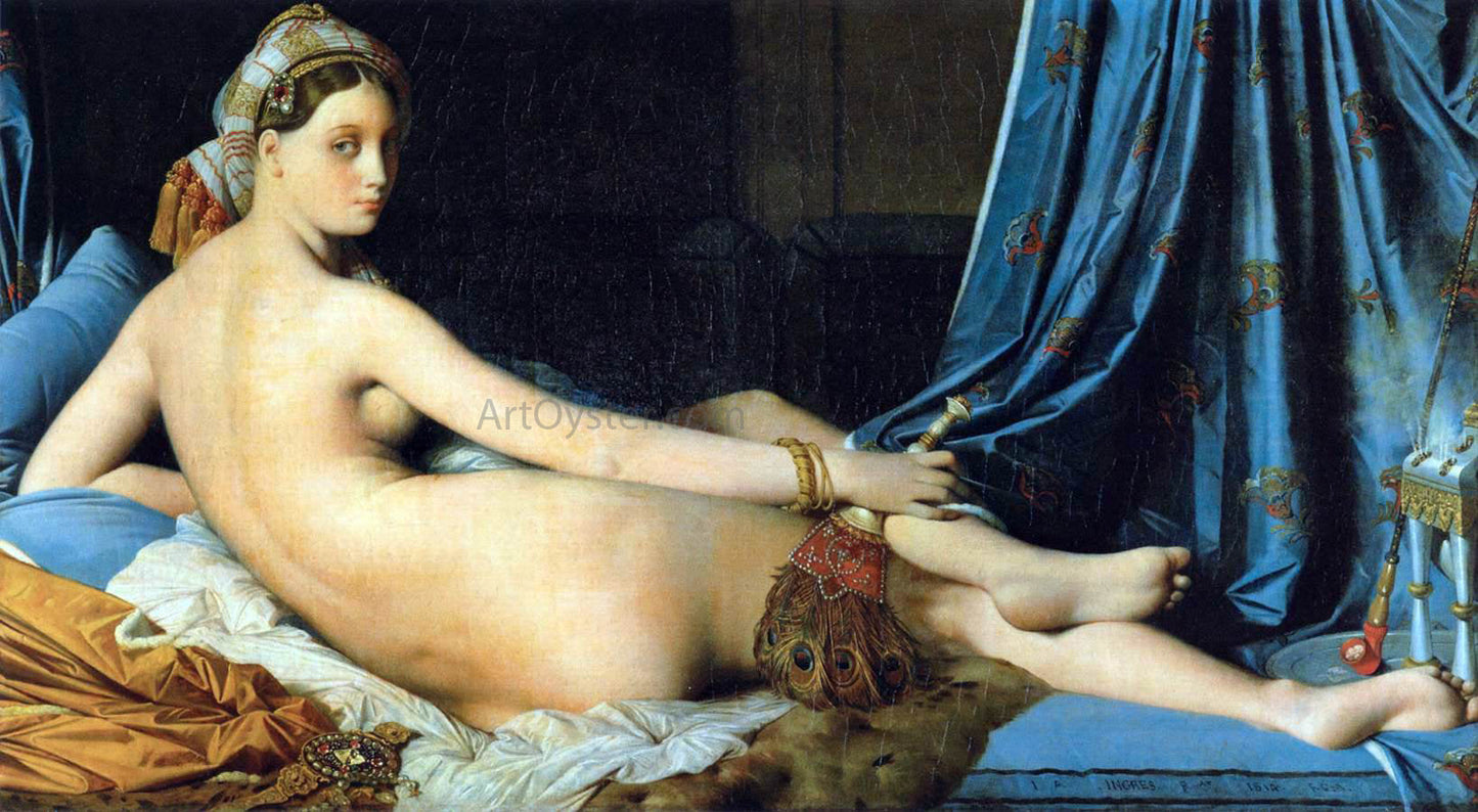 Jean-Auguste-Dominique Ingres The Grand Odalisque - Canvas Print