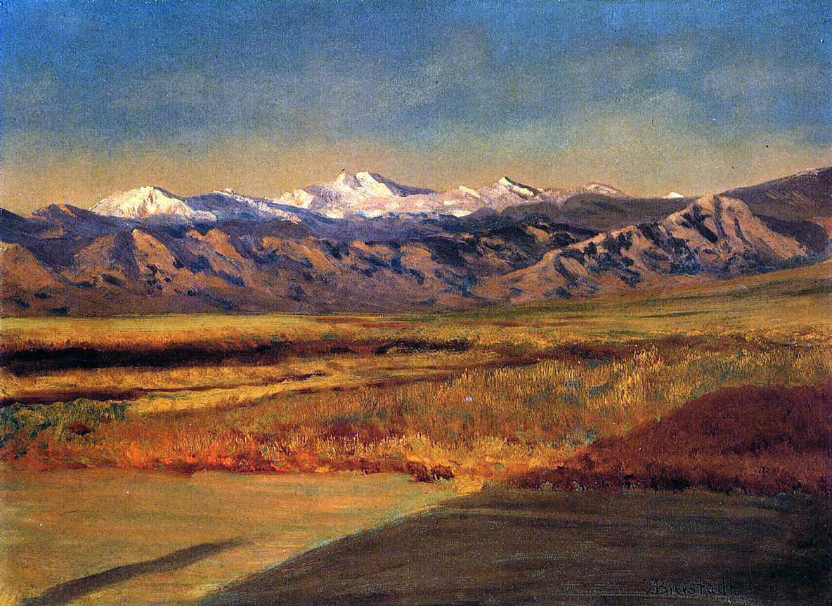 Albert Bierstadt The Grand Tetons - Canvas Print