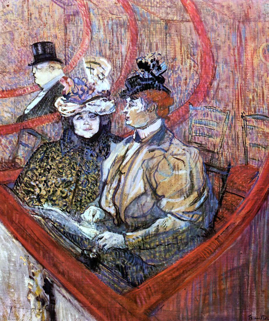 Henri De Toulouse-Lautrec The Grand Tier - Canvas Print