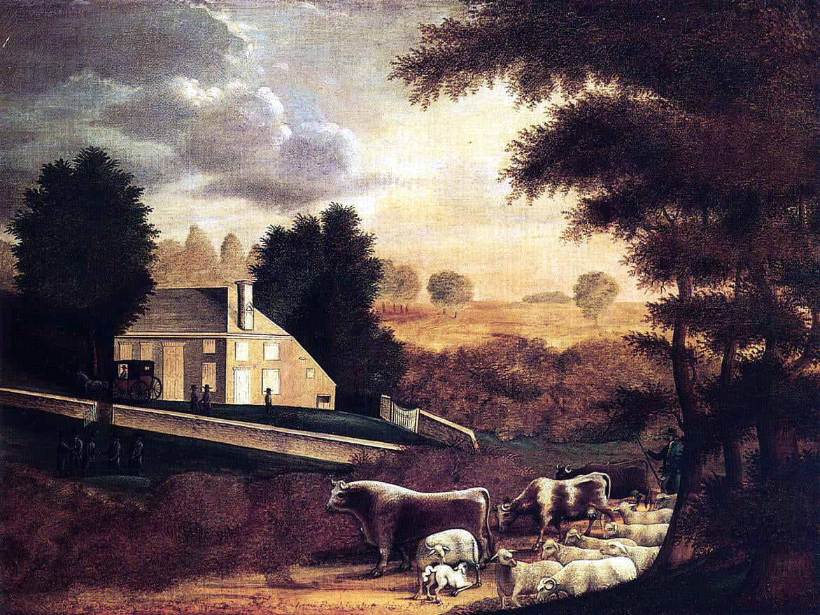 Edward Hicks The Grave of William Penn - Canvas Print