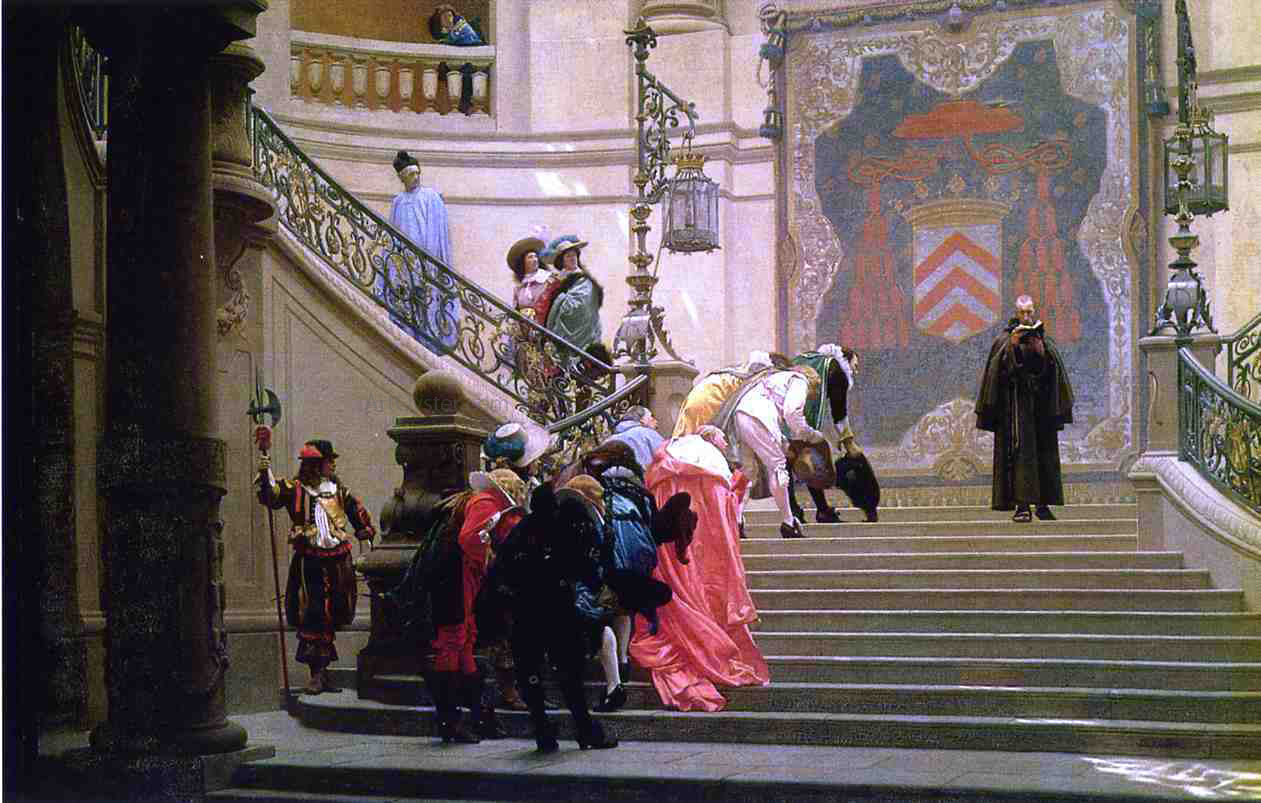 Jean-Leon Gerome The Gray Cardinal - Canvas Print