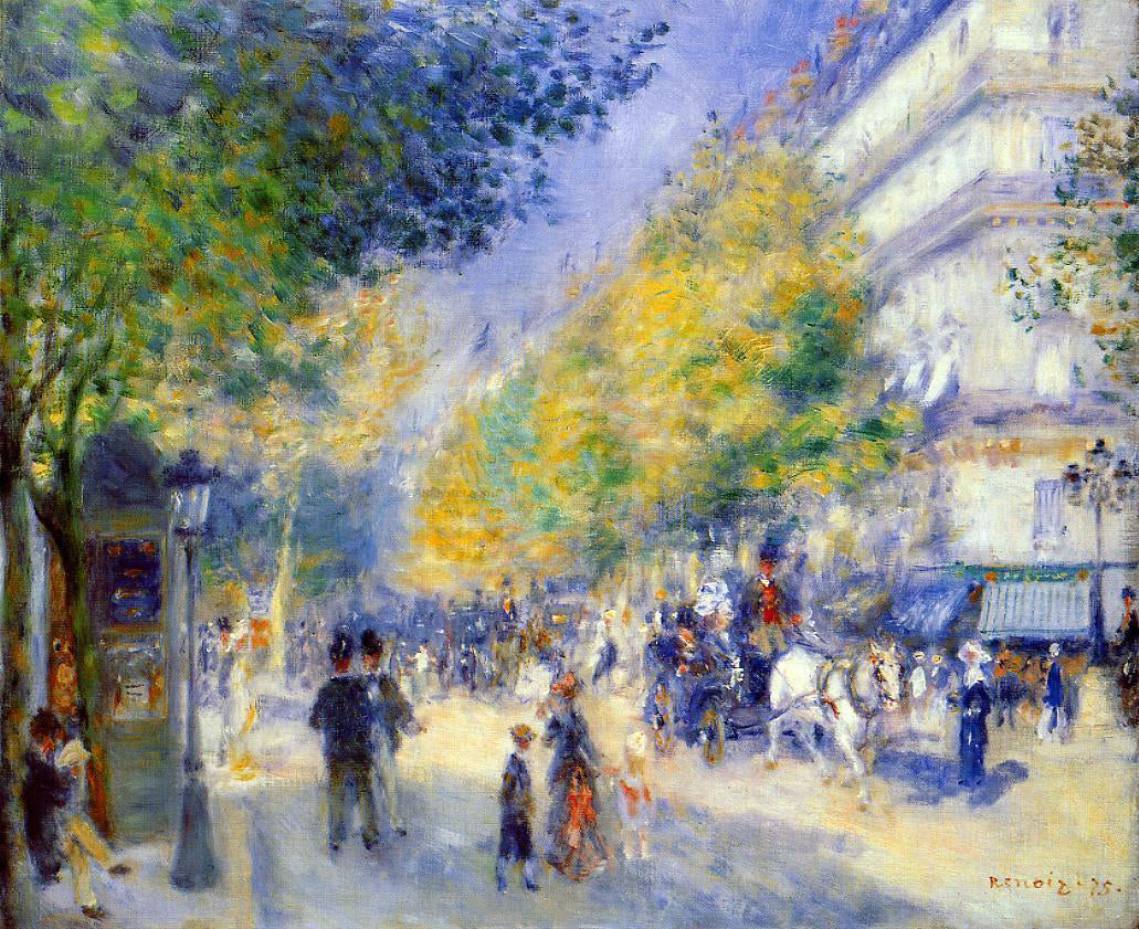 Pierre Auguste Renoir The Great Boulevards - Canvas Print