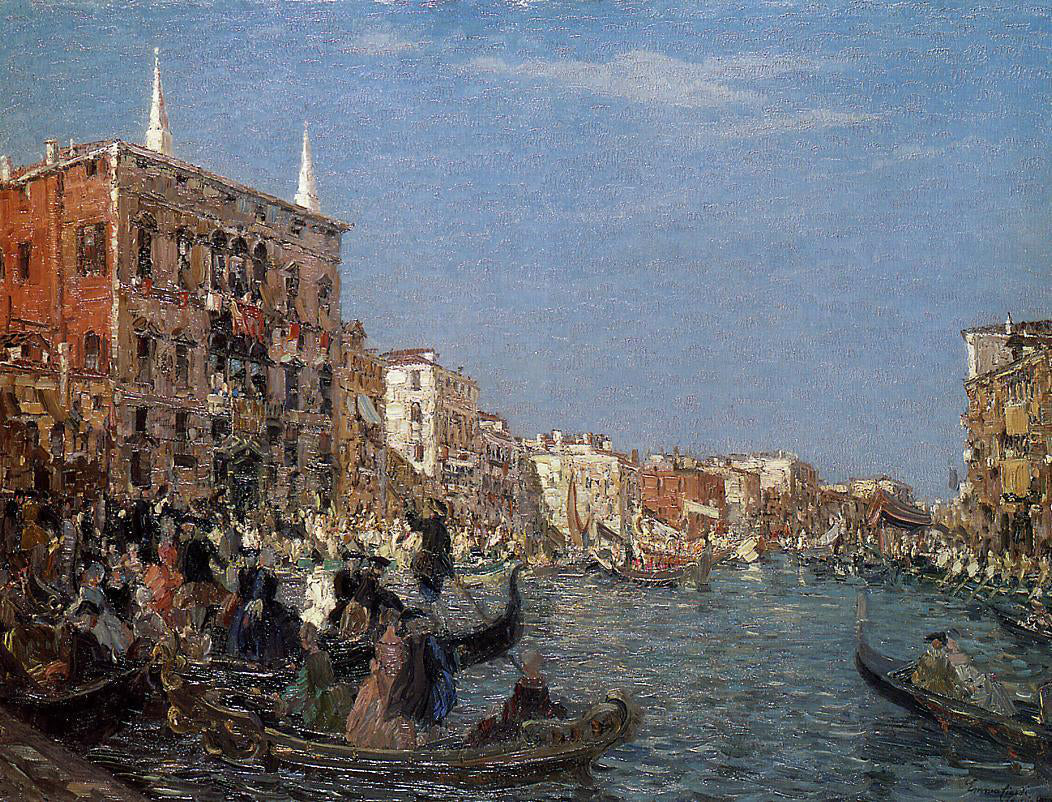 Emma Ciardi At the Great Fete on the Grand Canal - Canvas Print