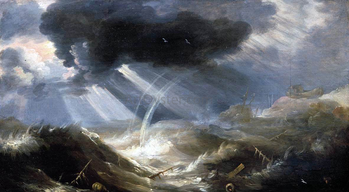The Elder Bonaventura Peeters The Great Flood - Canvas Print