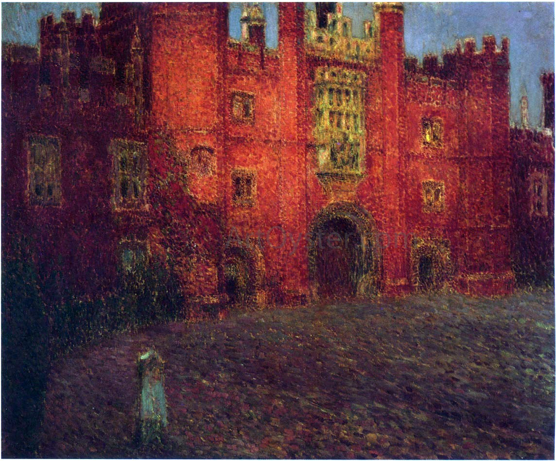 Henri Le Sidaner The Great Gate at Hampton Court - Canvas Print