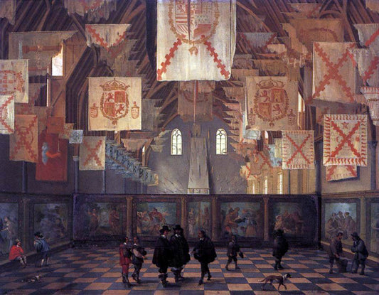 Dirck Van Delen The Great Hall of the Binnenhof in The Hague - Canvas Print