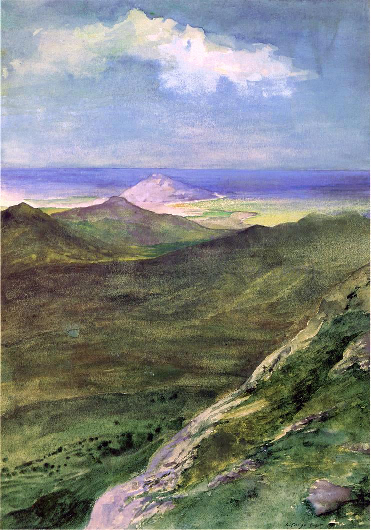John La Farge The Great Pali - Canvas Print