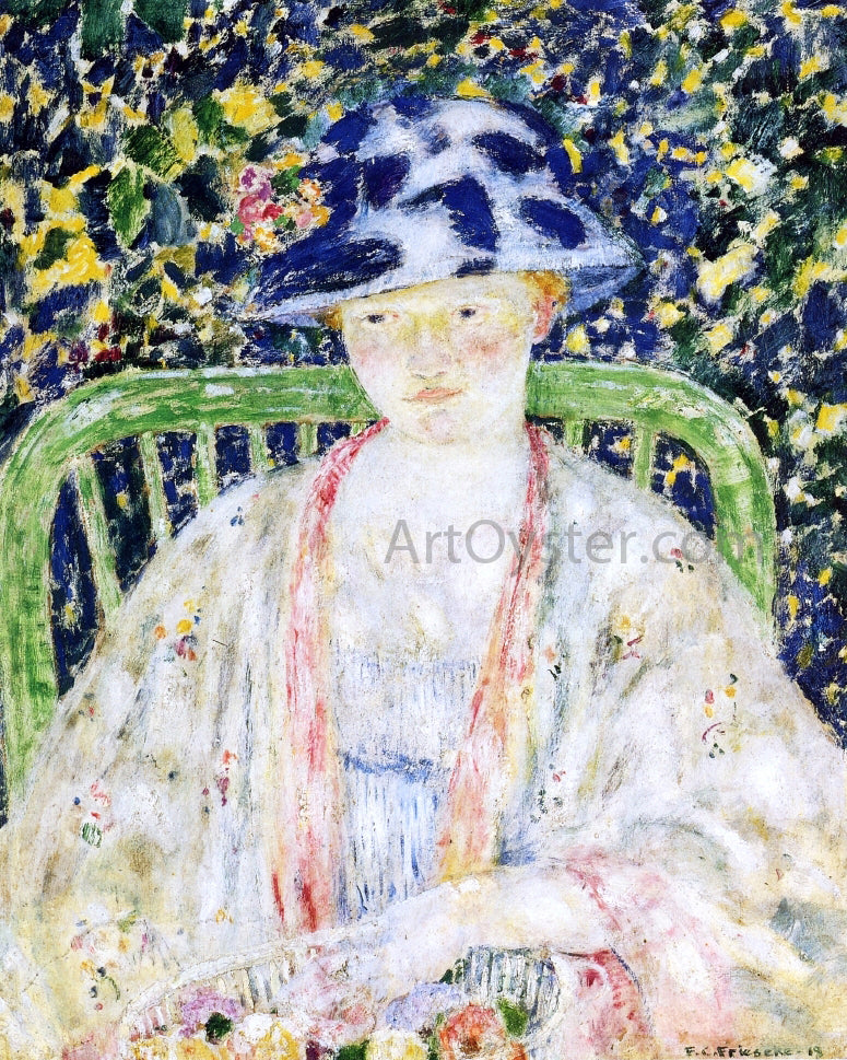 Frederick Carl Frieseke The Green Chair - Canvas Print