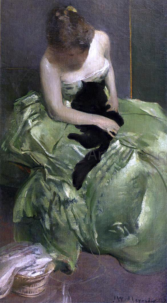 John White Alexander The Green Dress - Canvas Print