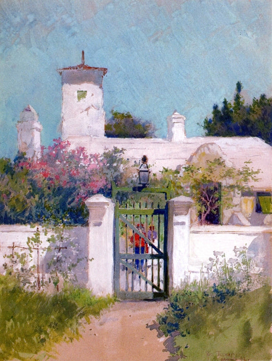 Ross Turner The Green Gate, Bermuda - Canvas Print