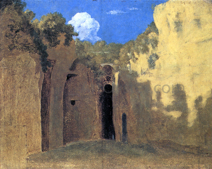 Thomas Jones The Grotto at Posillipo - Canvas Print