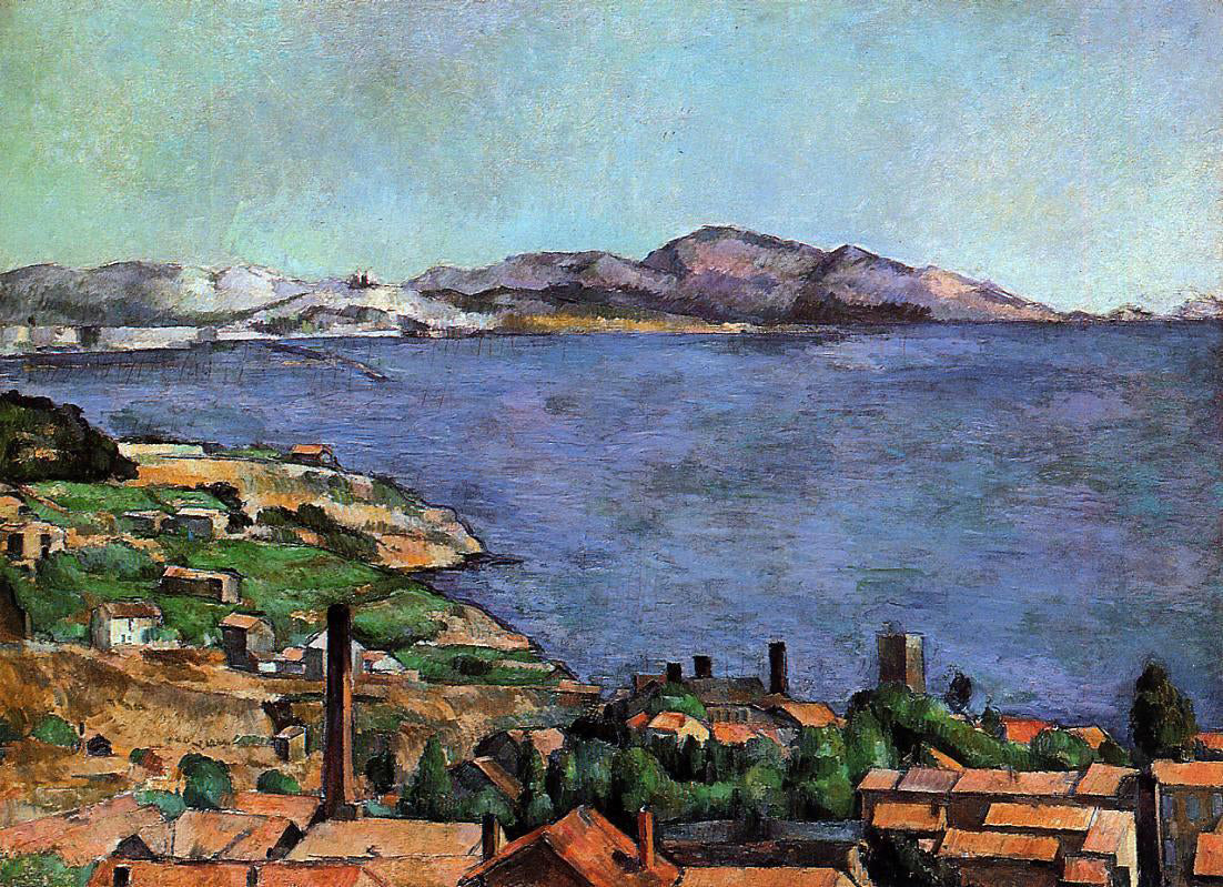 Paul Cezanne The Gulf of Marseilles Seen from L'Estaque - Canvas Print